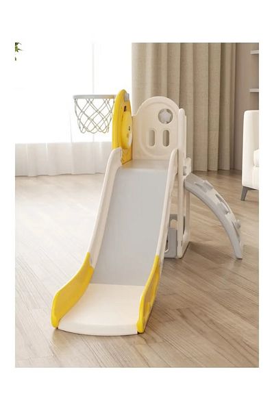 FULLJOY Duck slide with climbing board and basketball