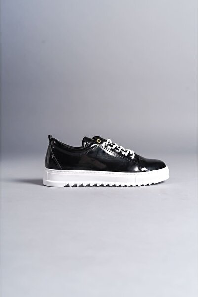 EBRUS TREND Et152 Cool Lace-Up Patent Leather Men's Casual Sports Classic Shoes Bt - Black