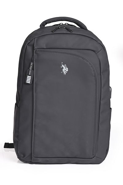 U.S. Polo Assn. U.S. Polo Assn. Black Laptop Backpack Plevryd2357 – Waterproof, Casual and Office Use