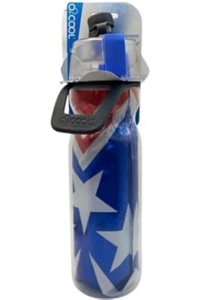 O2COOL ArcticSqueeze Insulated Mist 'N Sip Squeeze Bottle 20 oz., Red White & Blue