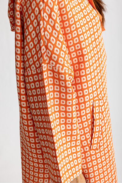 Suede Style 1819 Comfortable Stylish Women's Woven Hooded Zippered Tunic