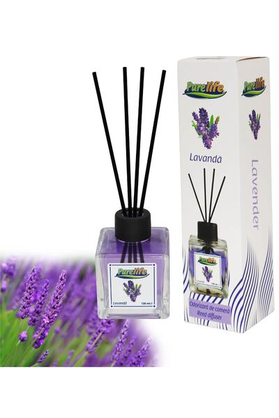 PureLife Room air freshener sticks 120ml 6 Flavors: Mango, Exotic, Cherry, Jasmine, Lilac, Lavender