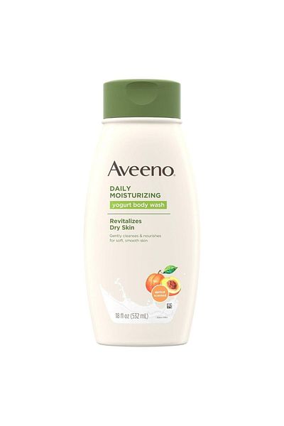 AVEENO Daily Moisturizing Yogurt Body Wash Apricot 532ml – Gentle, Hydrating Cleanser for Dry Skin