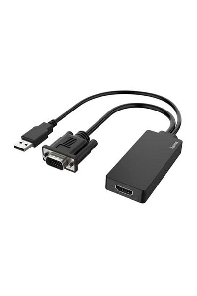 Hama Adapter VGA + USB - HDMI HAMA 200342 (Black)