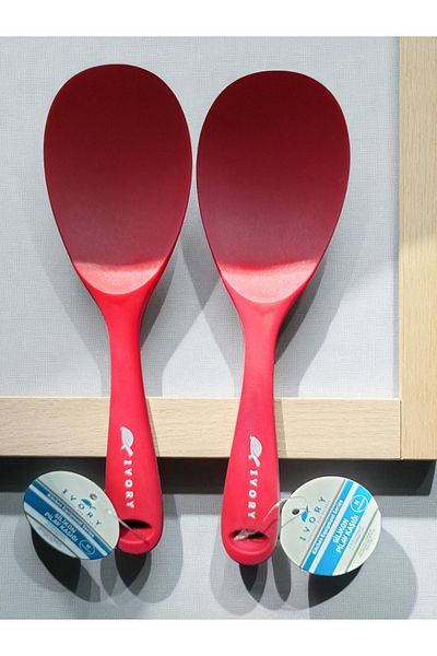 EMPA A V M Ivory Fireproof Non-Stick 2-Pack Rice Spoons