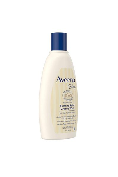 AVEENO Baby Soothing Relief Creamy Wash 354ml – Fragrance-Free Gentle Cleanser for Dry Skin