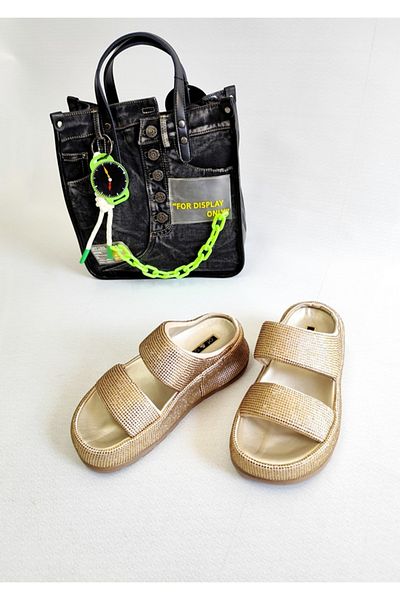Of&Off Women's Imported Mini Stone Slippers