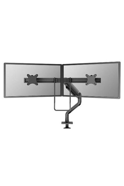 NEOMOUNTS Neomounts DS75S-950BL2 2-Monitor Desk Mount, 17" - 27", 16 kg, VESA 75x75/100x100 (Black)