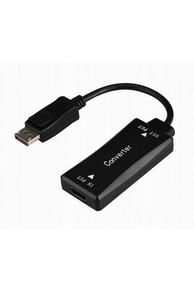 Gembird Adaptor HDMI-DisplayPort Gembird A-HDMIF30-DPM-01, Active 4K 30Hz, HDMI 0.15 m (Negru)