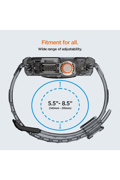 Spigen Spigen Rugged Armor Pro for Apple Watch Ultra 2 /Apple Watch Ultra 49mm Case with Band Space Crystal