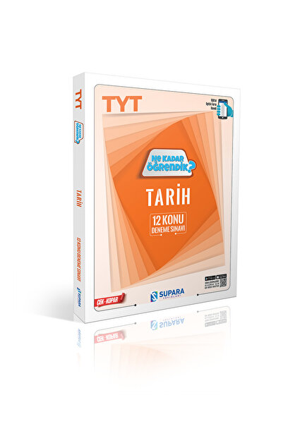 Supara Yayınları SUPARA YAYINLARI NE KADAR ÖĞRENDİK TYT TARİH