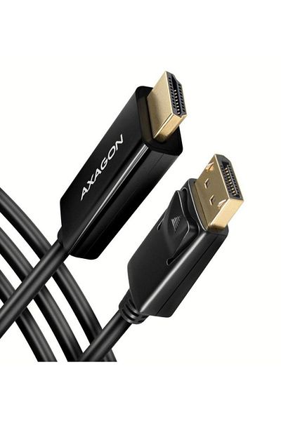 Axagon Cablu Axagon RVD-HI14C2, HDMI, DisplayPort, 1.8M, 4K/30Hz (Negru)