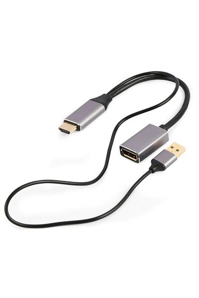 Gembird Cablu Gembird A-HDMIM-DPF-02, 4K, HDMI la DisplayPort, 0.1m (Negru)