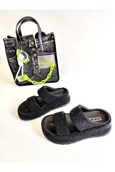 Of&Off Women's Imported Mini Stone Slippers