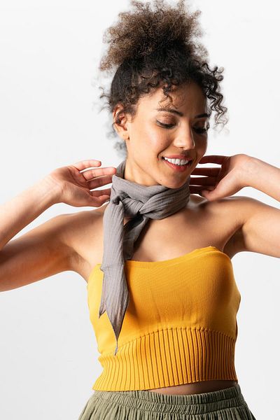 Eliş Şile Bezi Muslin Scarf Gray Gray