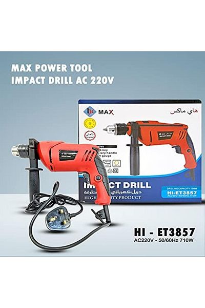 Hi Max Impact Drill with 220V AC, Max Power Tool, 13mm HI-ET 3857