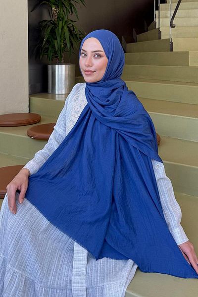 lamelif Șal organic premium Indigo