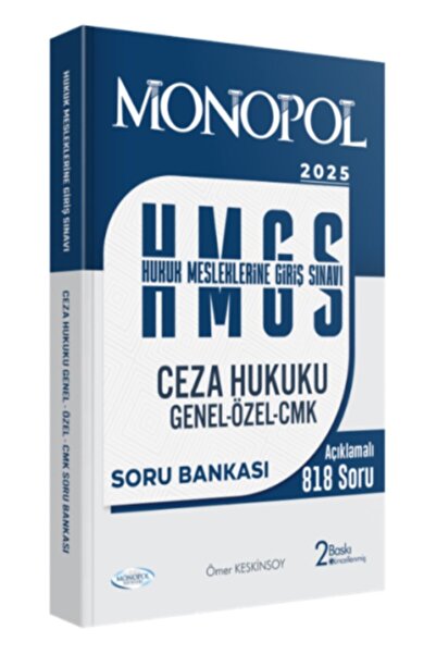 Monopol Yayınları 2025 HMGS Ceza Hukuku Genel – Özel – CMK Soru Bankası