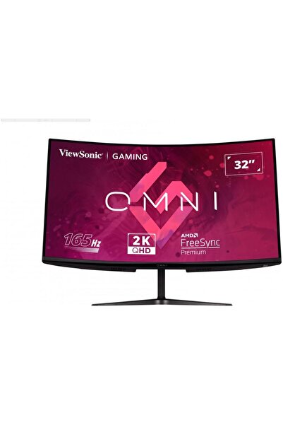 ViewSonic Gaming Curved LED Monitor 32" QHD 165Hz 1ms VA Panel, HDMI, DP - Black