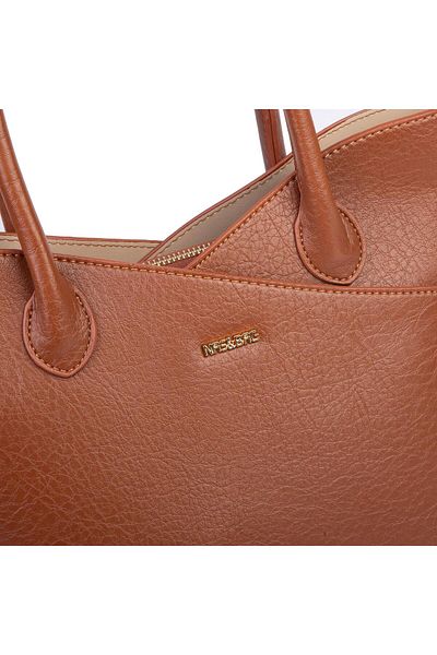 Nas Bag Geantă de mână și de umăr pentru femei Premium Series Tan Victoria