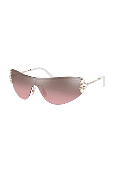 Miu Miu Ochelari de soare Miu Miu MU66US ZVN7L1, auriu roz, mărime unisex