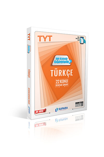 Supara Yayınları Supara TYT Türkçe Konu Denemeleri Ne Kadar Öğrendik Supara Yayınları