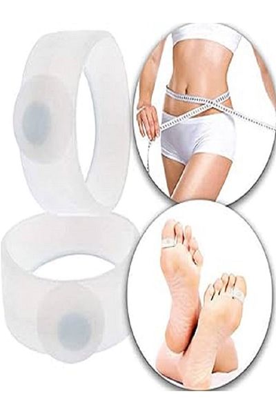 Generic 2pcs/2pairs Magnetic Therapy Slimming Toe Rings Fast Weight Loss