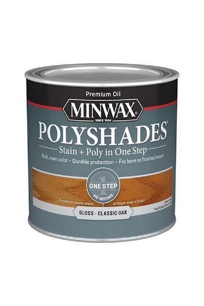 Minwax طلاء خشب لامع فاخر من بوليشادز زيتي كلاسيكي