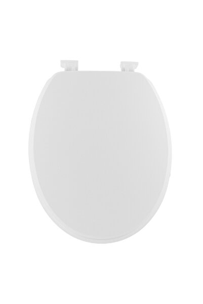 Tendance MDF Wood Toilet Seat with Fixing Kit White 18inch