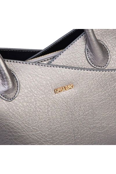 Nas Bag Geantă de mână și de umăr pentru femei Premium Series Grey Victoria