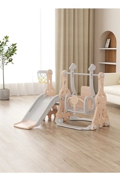 FULLJOY Children's slide with swing and basketball 140*122*98 cm FJY-09