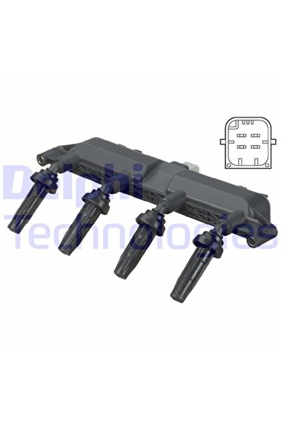 DELPHİ ATEŞLEME BOBİNİ PEUGEOT P206 98>07 P306 93>02 P307 00> P309 89> P406 9...