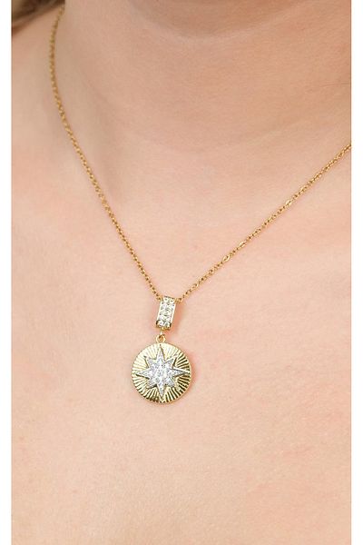 Jack Ferrero Gold Steel Women's Necklace (316L Steel)