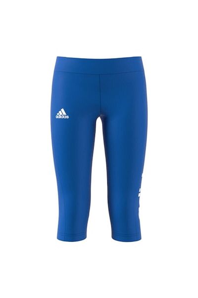 adidas YG L 3/4 TIGHT Kids' Sports Pants, Blue, 170cm