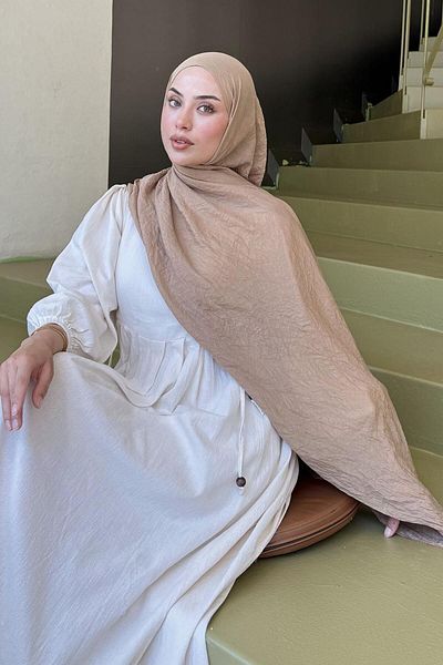 lamelif Organic Premium Shawl Camel