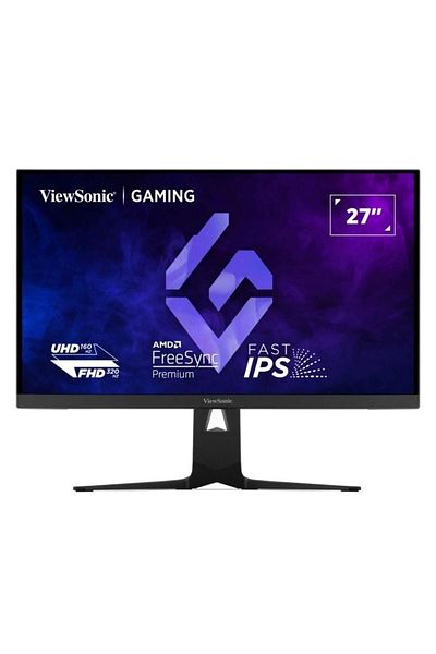 ViewSonic Monitor de gaming XG275D1-4K UHD de 27", IPS, 160Hz, 0.5ms, HDMI/DP, difuzoare încorporate, negru