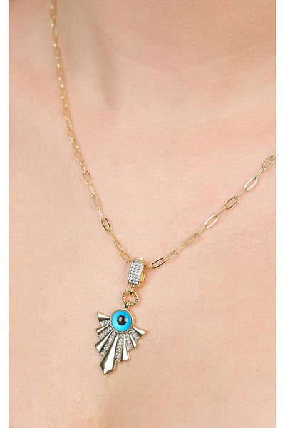 Jack Ferrero Gold Steel Women's Necklace (316L Steel)