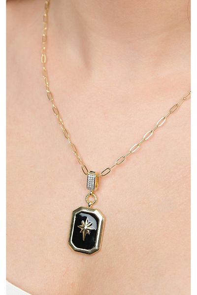 Jack Ferrero Gold Steel Women's Necklace (316L Steel)
