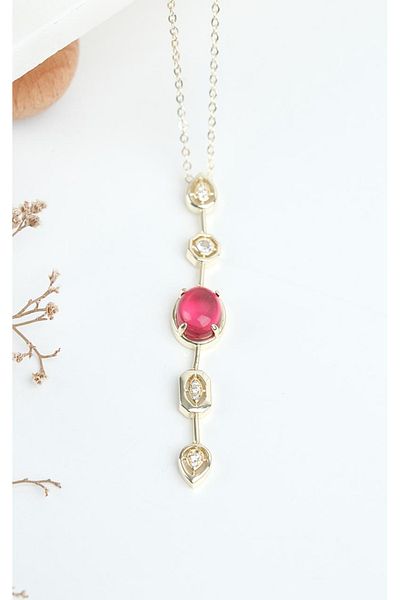 Jack Ferrero Gold Steel Women's Necklace (316L Steel)