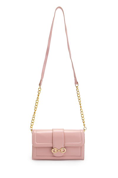 minebag Long Strap Faux Leather Women's Crossbody Bag Darla Powder