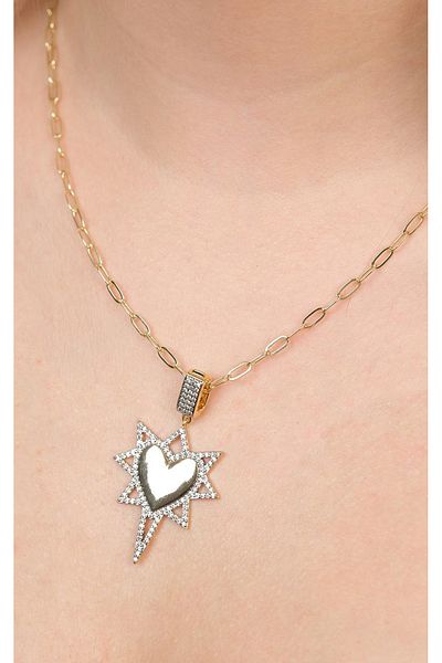 Jack Ferrero Gold Steel Women's Necklace (316L Steel)