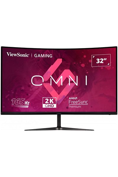 ViewSonic ViewSonic Gaming Curved LED Monitor 32" QHD 165Hz 1ms VA Panel, HDMI, DP - Black