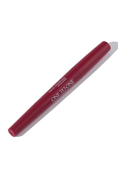 FACE COMPLEX One To One Lipstick Pencil, Ruj Cu 2 Capete 08 - Italia