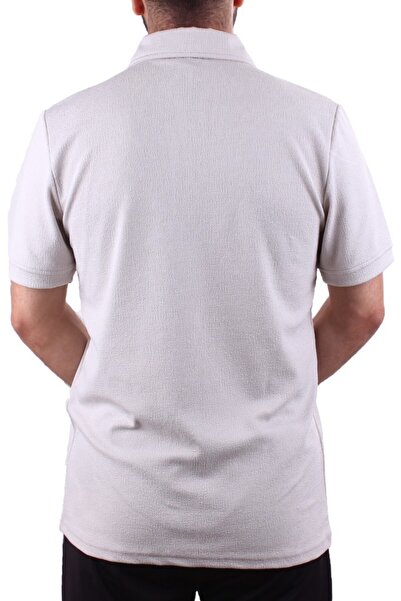 Twister Jeans Twister 2290 Grey Casual κοντομάνικο ανδρικό μπλουζάκι με βαμβακερό γιακά πόλο με φερμουάρ