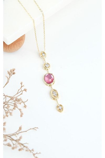 Jack Ferrero Gold Steel Women's Necklace (316L Steel)