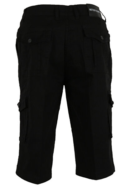 Modarar Men's Linen Capri Cargo Pocket Bermuda Regular Rar01355