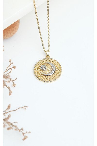 Jack Ferrero Gold Steel Women's Necklace (316L Steel)