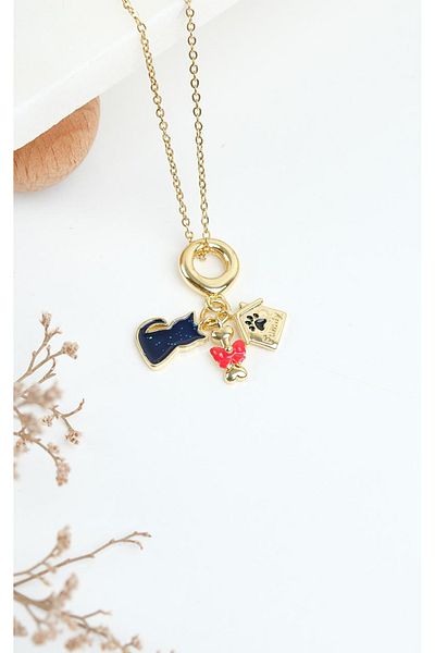 Jack Ferrero Gold Steel Women's Necklace (316L Steel)