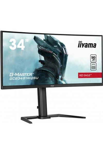 IIYAMA Monitor de gaming curbat de 34", UWQHD, LED VA, 180Hz, 3ms, HDMI/DP, difuzoare, negru