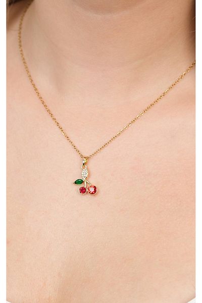Jack Ferrero Gold Steel Women's Necklace (316L Steel)